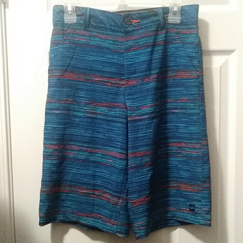 Tony Hawk boy's skate swim stripes shorts size 18